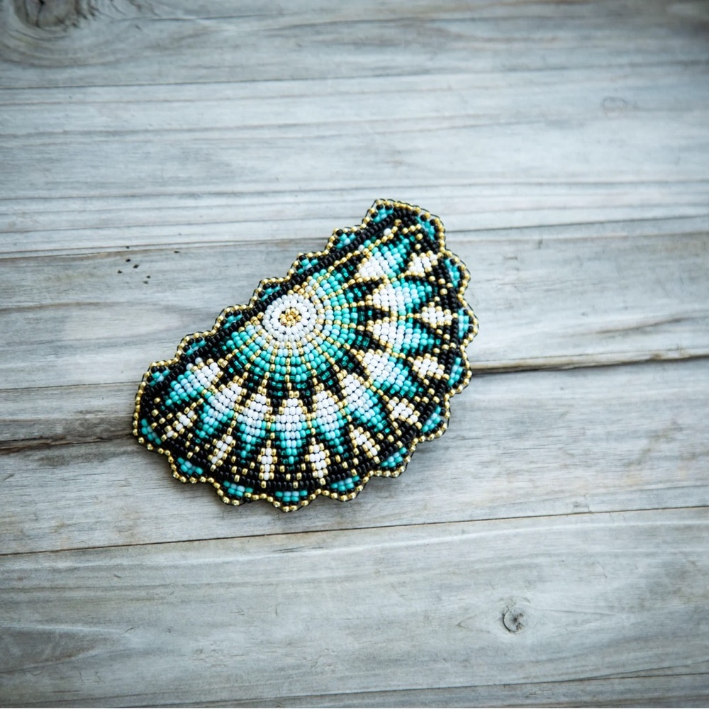 Indigenous Beaded Hair Barrette